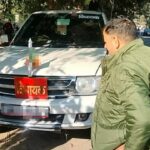 काली फ़िल्म लगी विधायक की सफारी सीज, हूटर लगाकर बेटा दौड़ा रहा था वाहन